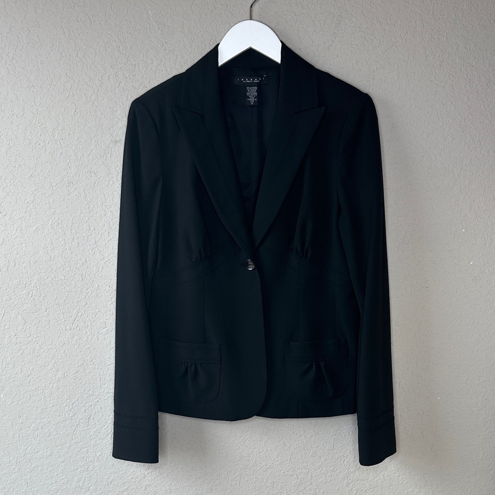 Laundry by Shelli‎ Segal Women's One Button Blazer Size 12 Black